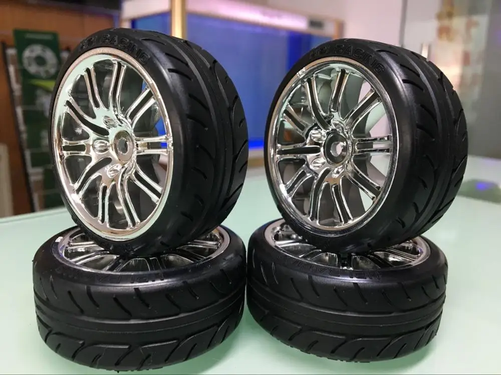 1/10 г. набор серебряных колес для гоночного дрифта HPI Nitro RS4 3 Evo + Sprint SPORT 4 шт.|Детали и