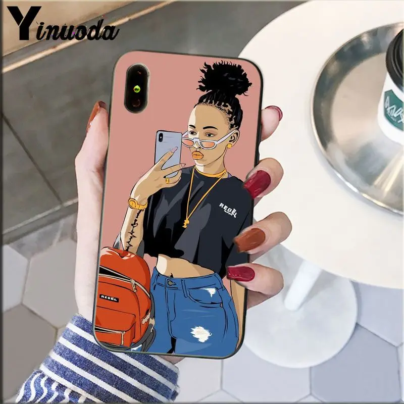 Yinuoda черные чехлы для телефонов Apple iPhone 8 7 6 6S Plus X XS MAX 5 | Мобильные телефоны и