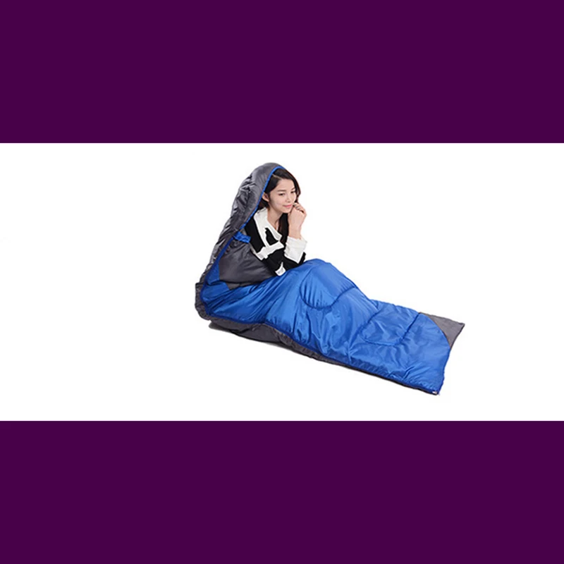190+30)*75CM Sleeping Bag Camping Envelope Hollowcotton Thermal Adult Winter Outdoor Travel Waterproof Beg | Спорт и развлечения