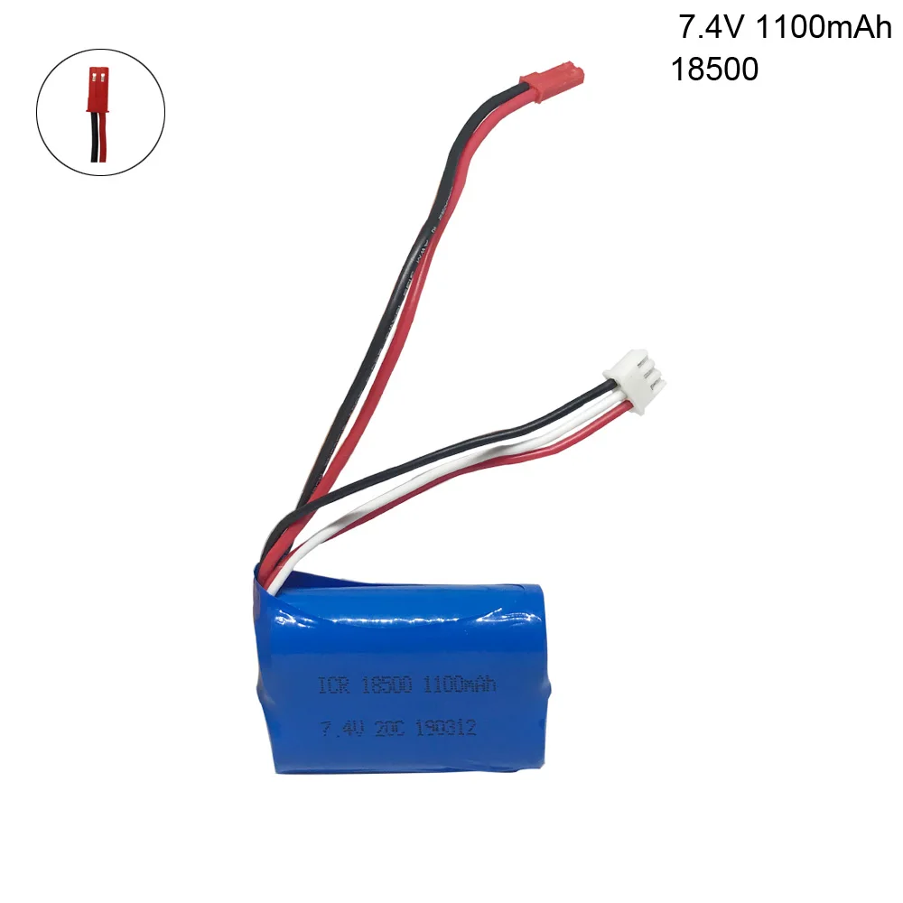 

Lipo Batttery 7,4 V 1100mAH 15C для MJX T10 T11 T34 HQ 827 871 пульт дистанционного управления вертолетная батарея 7,4 V 18500 игрушечная батарея JST вилка