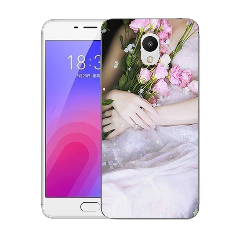 Чехол для Meizu M6 5 2 дюйма задняя крышка с принтом телефона M 6 Mini M711Q M711C прозрачный