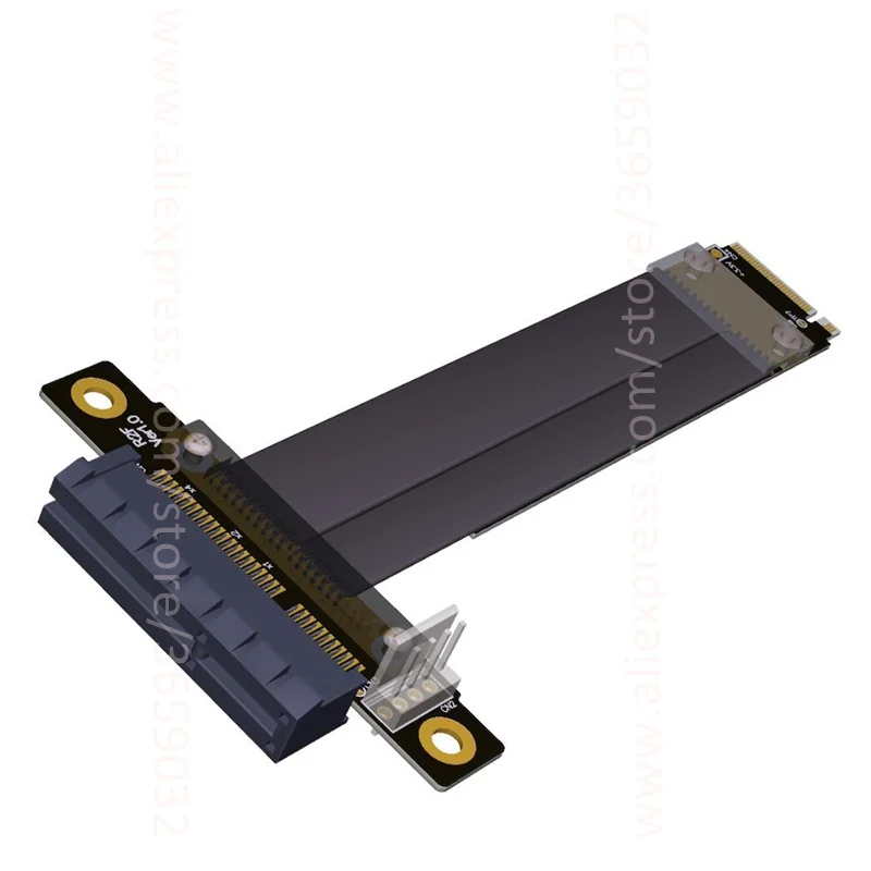Riser PCIe x4 3 0 PCI E 4x к M.2 NGFF NVMe M Key 2280 Card Gen3.0 кабель M2 Express удлинитель 32G/bps|Компьютерные