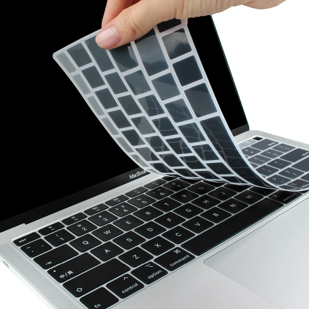 Силиконовый чехол-клавиатура для нового Macbook Air 13 13," с дисплеем retina& Touch ID модель A1932 Senerity синий в однотонный розовый