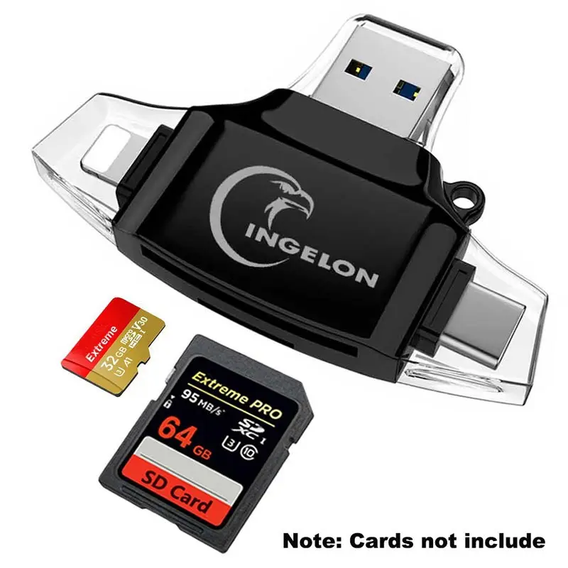 Устройство для чтения смарт карт 3 в 1 Type C micro USB высокоскоростной OTG TF/SD MacBook Android