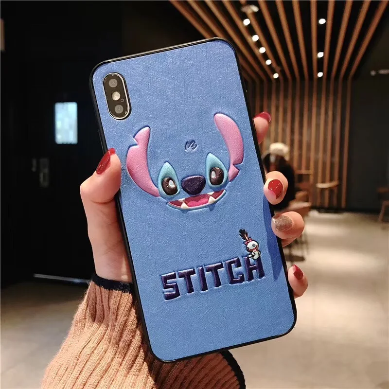 Cute Cartoon 3D Steve Three-eyed Alien Toy Story Leather Phone Case For iPhone 6 6s 7 8 Plus X Xs Max Xr stereoscopic Cover |