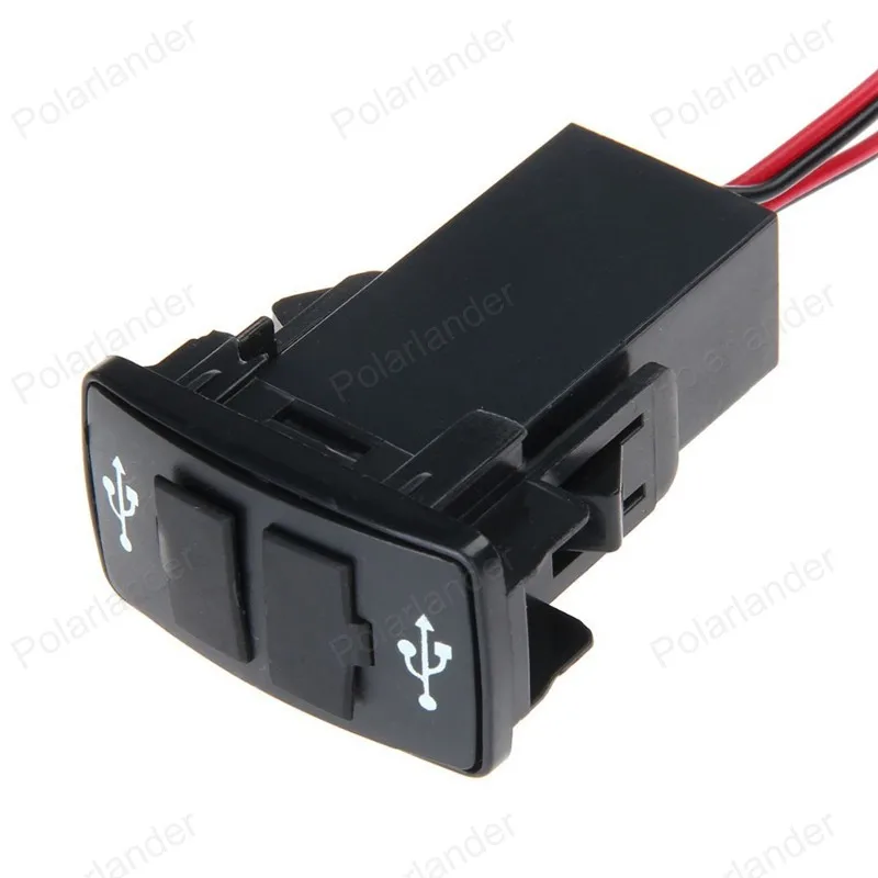 Автомобильное зарядное устройство 5 в 2 1 а с двумя USB портами для HONDA адаптер