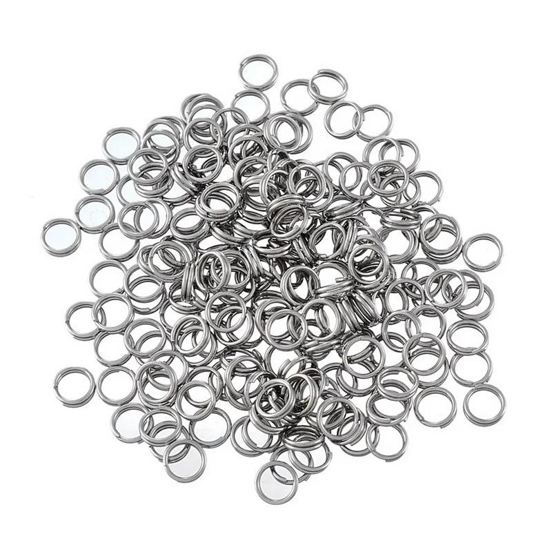 50-500pcs/Lot /4/5/6/7/8/10mm Stainless Steel DIY Jewelry Findings Open Circle Loops Jump Rings For Making Accessories | Украшения и