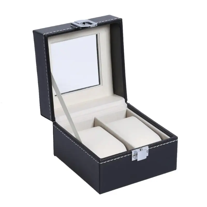 2 Grids C LISM Luxury Wood Storag Boxes 2/3/5/6/10/12/20 Watches Boxes Display Watch Box Jewelry Case Organizer Holder Promotion Boxes - Цвет: 2 Grids C