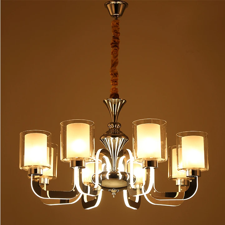 Новая современная акриловая светящаяся рука LED лебедь люстра столовая