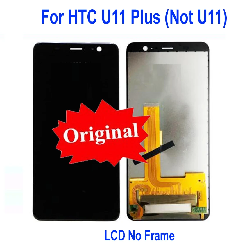 Best Working AMOLED LCD Display Touch Panel Screen Digitizer Assembly with frame For HTC U11 Plus U11+ 2Q4D200 Sensor Parts | Мобильные