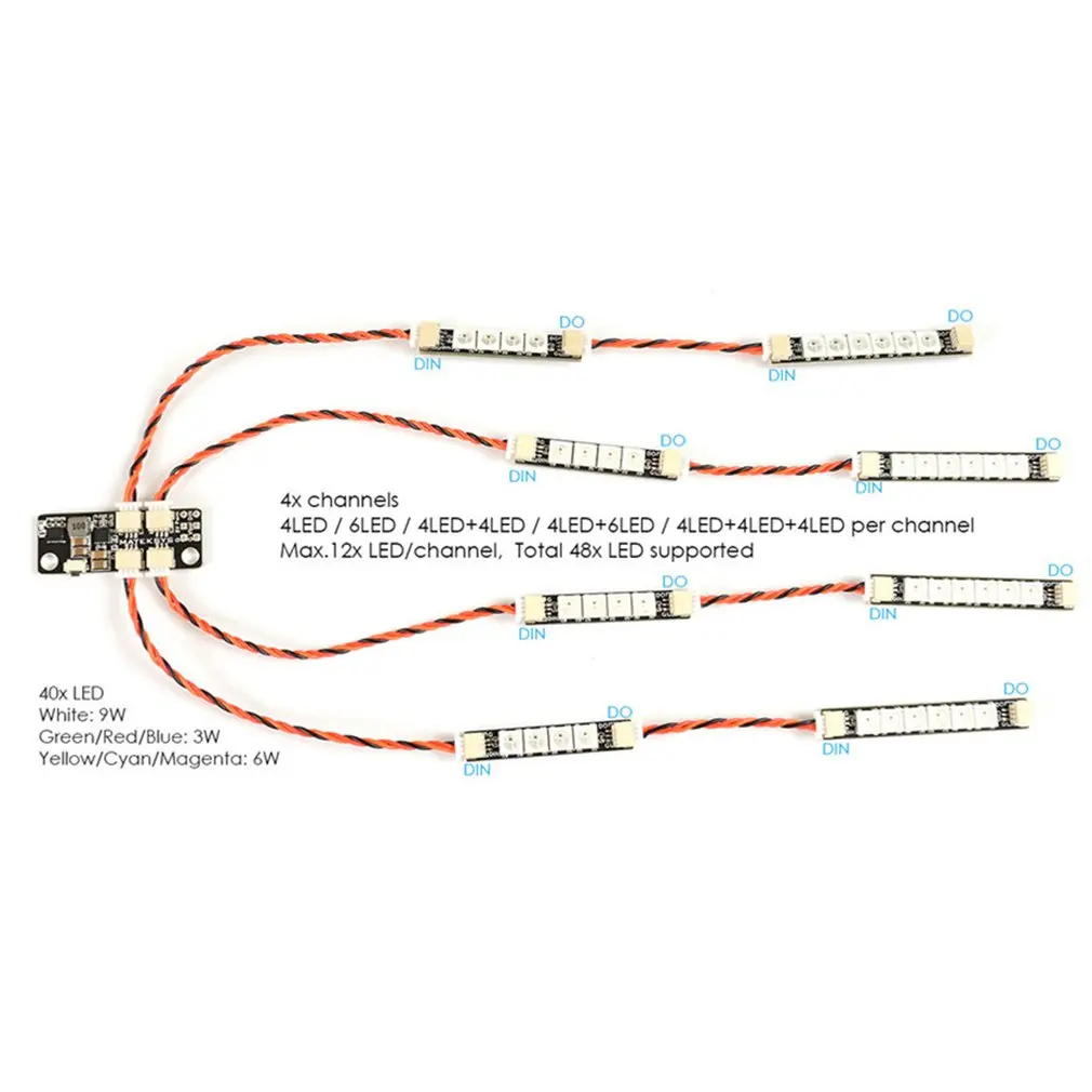 1 шт матек Системы 2812 светодиодный Управление 2 6 S модуль w/5 V БЭК для WS2812
