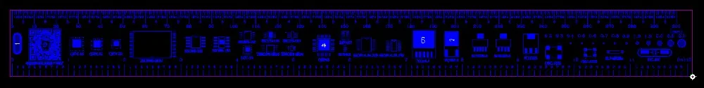 Многофункциональный PCB линейка EDA измерительный инструмент Высокоточный транспортир 30 см 11,8 дюймов