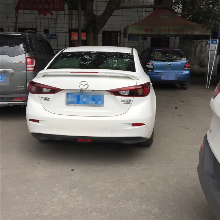 Для Axela Mazda 3 Спойлер ABS Материал заднего крыла автомобиля Mazda3 праймер цвет задний