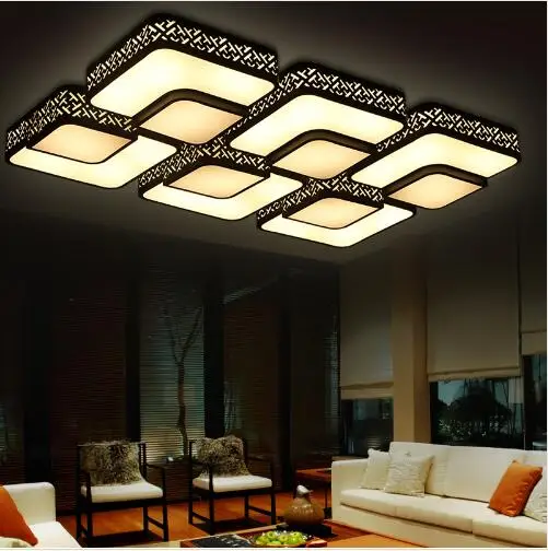 Modern LED acrylic ceiling light luminaire home lighting lamp living room bedroom kitchen 110-220V Dimmable | Освещение