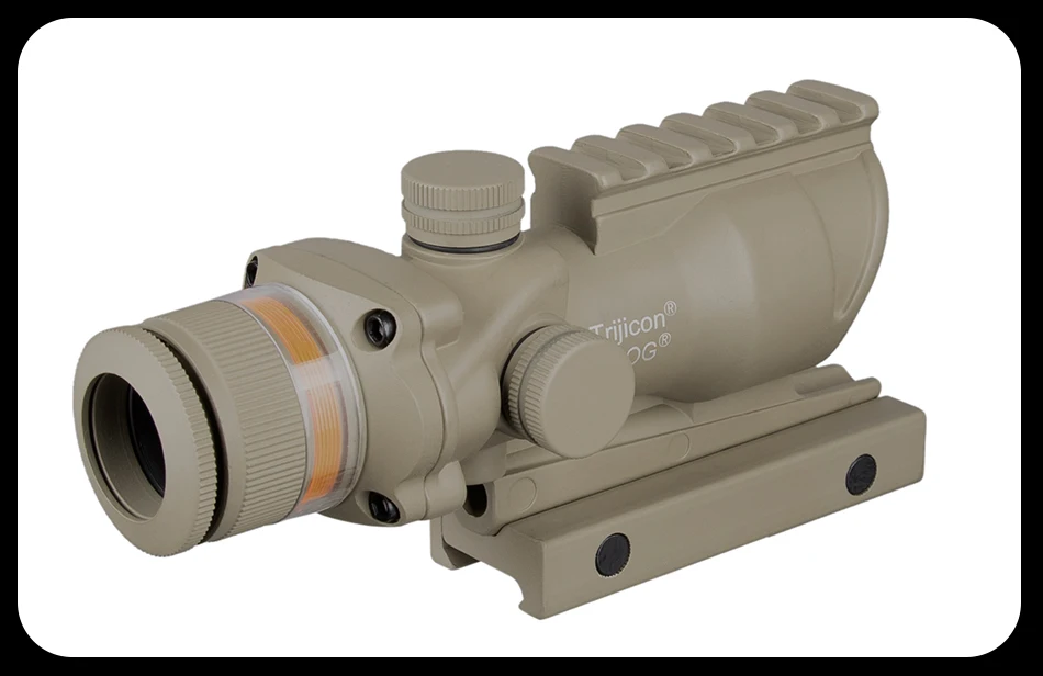 Trijicon охотничий ACOG 4X32 прицел рельсовая оптика Красная Зеленая точка крест подсветка стекло травленая сетка тактический оптический прицел
