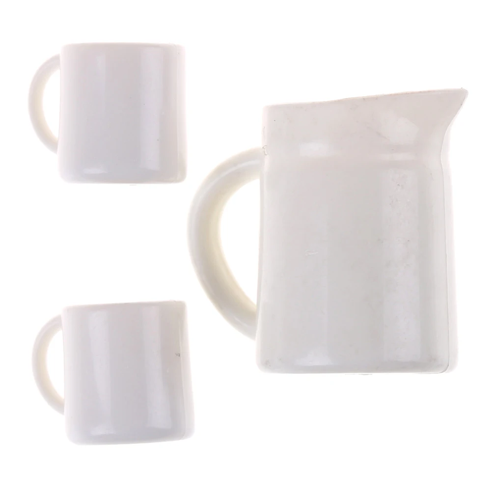 1Set Mini Kawaii 1:12 Dolls House Miniature Cups Pot Set Dollhouse Direction Furniture Toys Coffee Tea Acc | Игрушки и хобби