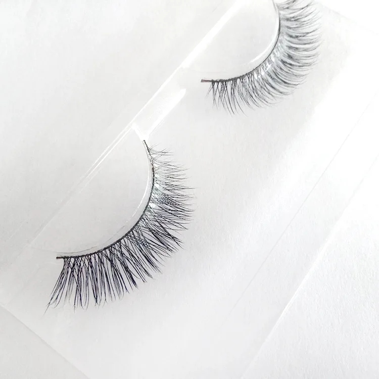 Hot Sale 1 Pair Mink Eyelashes Natural Long Cross Messy 3D Lashes False Box Fake | Красота и здоровье