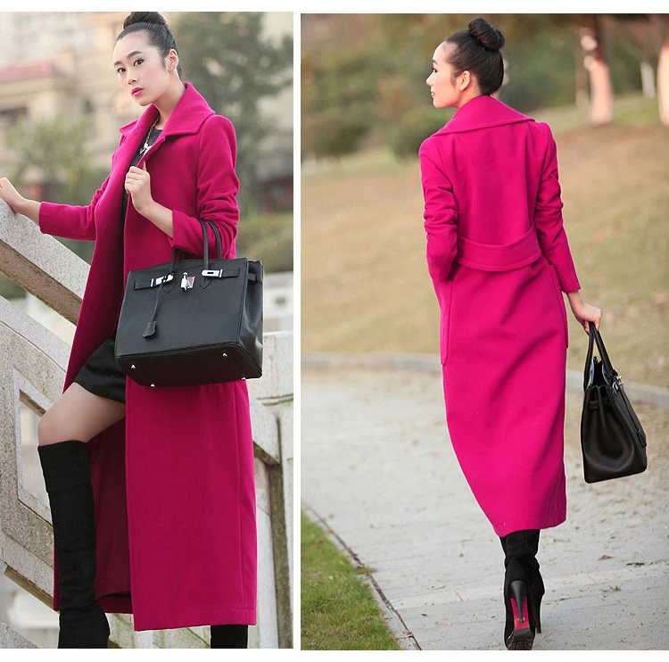 Женская Длинная шерстяная куртка тонкая темпераментная 2020|wool coat|woolen jacketcoats coats |