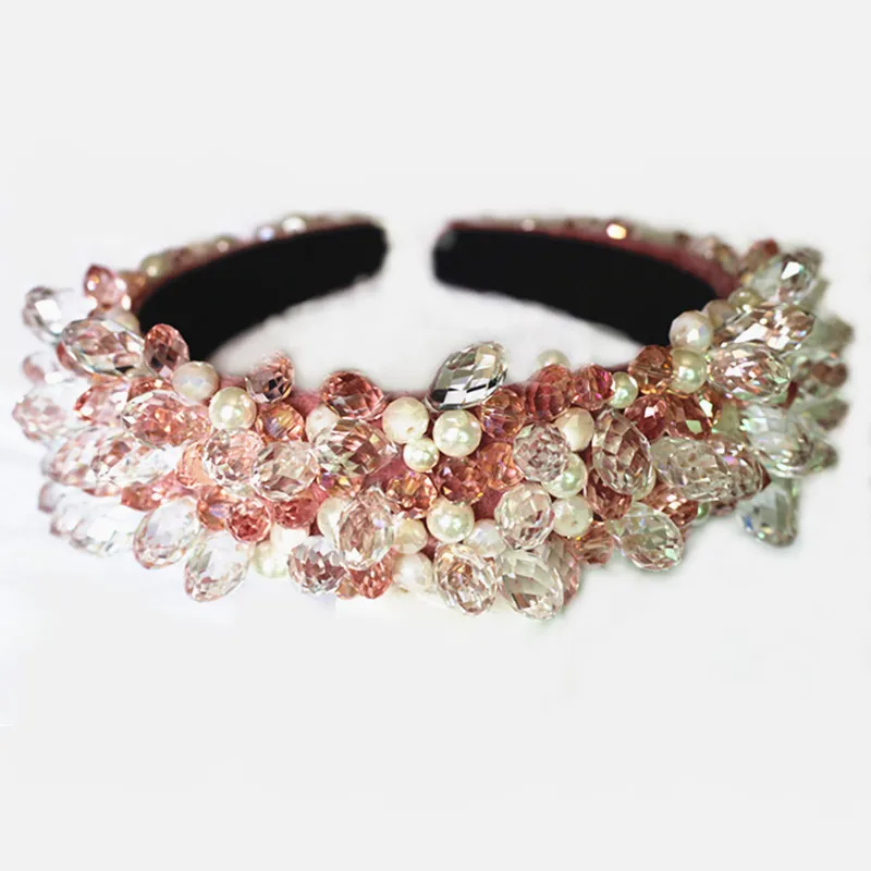 Роскошные тиары в стиле барокко корона Кристальные бусины блестящие повязки для