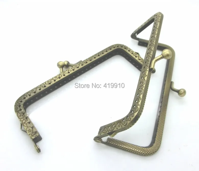 Бесплатная Shipping 2PC металлическая рамка Kiss застежка замок ручка DIY Ручная работа