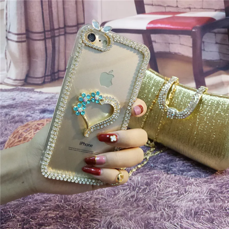 Luxury Rhinestone Diamond Bling Claw Chain Jewelry Phone Case Cover for SamsungS6 S7 S8 S9 S10 S20 S21 PLUS Note5 8 9 10 20 | Мобильные