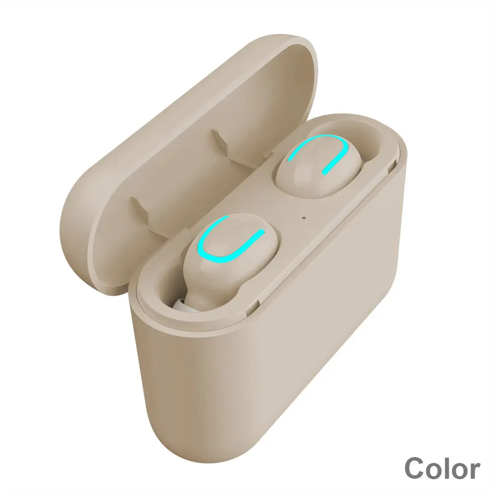 Беспроводные наушники XGODY Q32P TWS, Bluetooth 5,0, наушники, наушники, 2600 мА/ч, высокомощный аккумулятор, зарядная коробка, Hi-Fi Bluetooth гарнитура - Цвет: Слоновая кость