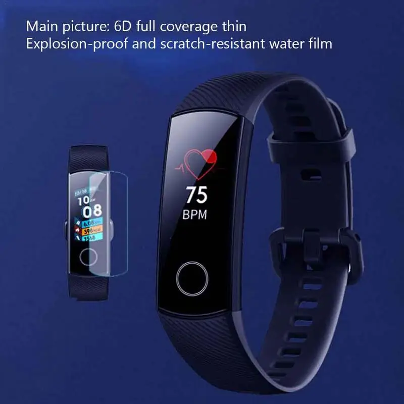 Ультрапрозрачный Мягкий чехол из ТПУ для полного экрана ремешка 4 Huawei Honor Band