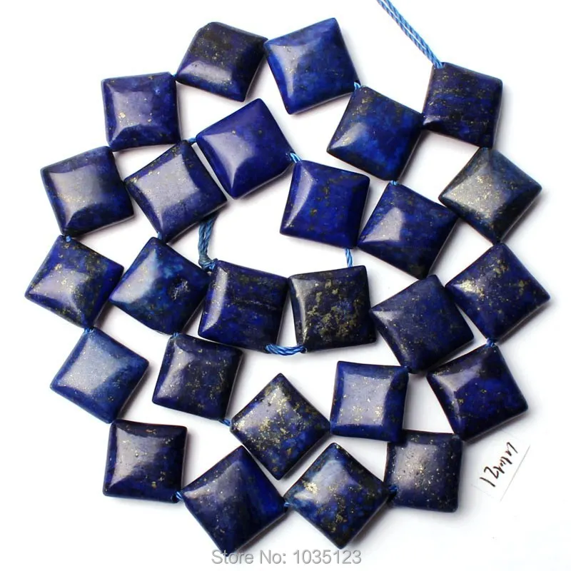 Высокое качество 12 мм натуральный Лазурит ромбические формы DIY драгоценные камни