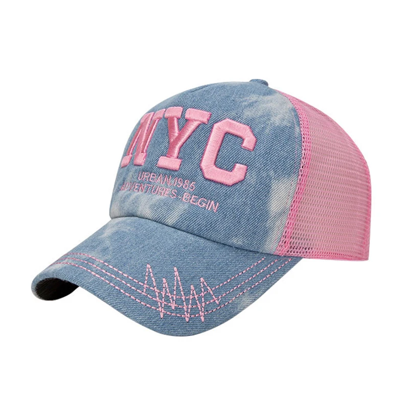 Unisex Mesh Trucker Hats for Men's Baseball Snapback Hip Hop Hat Summer Breathable Sun Gorras Streetwear Bone | Аксессуары для