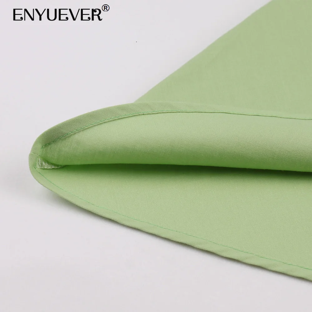 Enyuever Vestido винтажное платье женская одежда Элегантное повседневное хлопковое