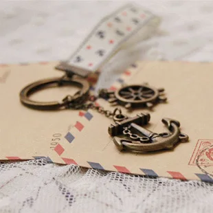 Цепочка для ключей с морским якорем и шнурком K005|key chain|key key chainanchor chain |