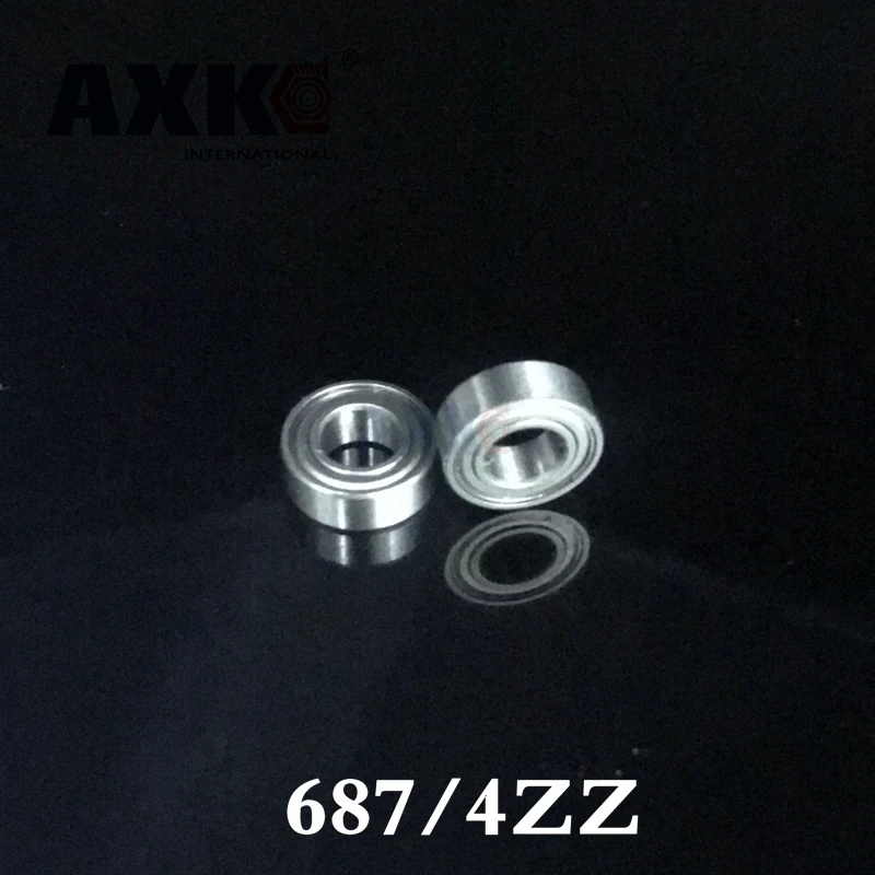 AXK 687W4 687zzw4 7x14x4 мм 7*14*4 миниатюрный шарикоподшипник с глубоким желобом 687/4ZZ