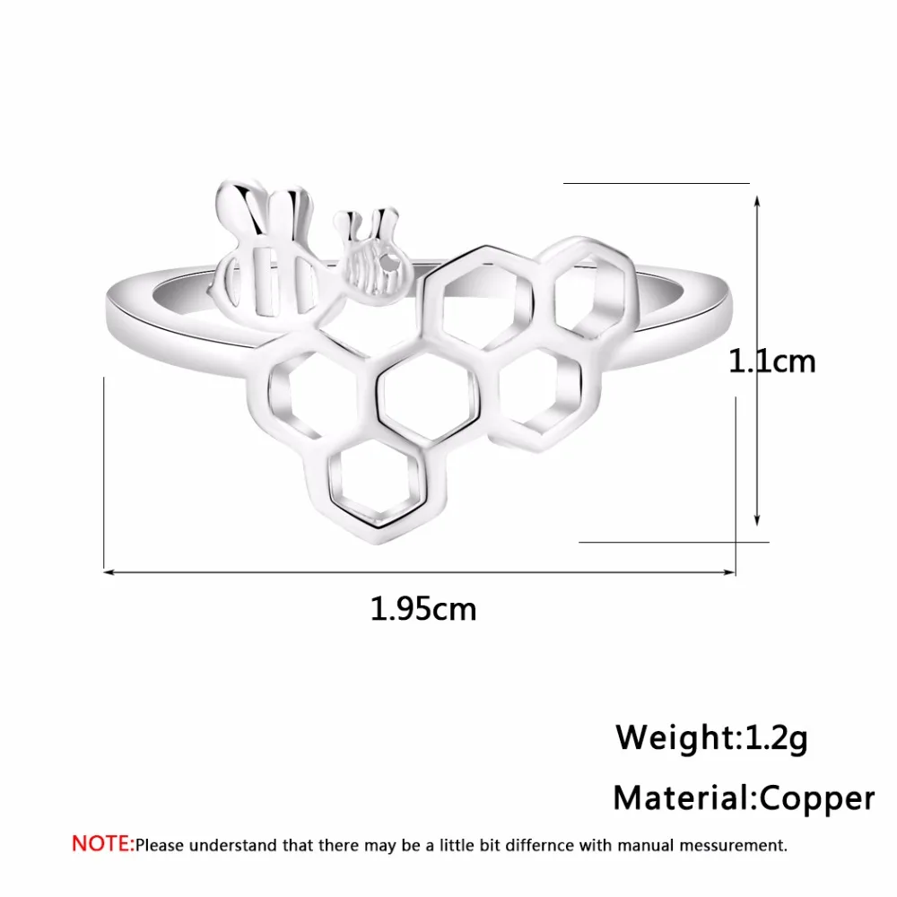 Геометрические многоугольные молекулярные кольца в виде пчелы милый сотовый