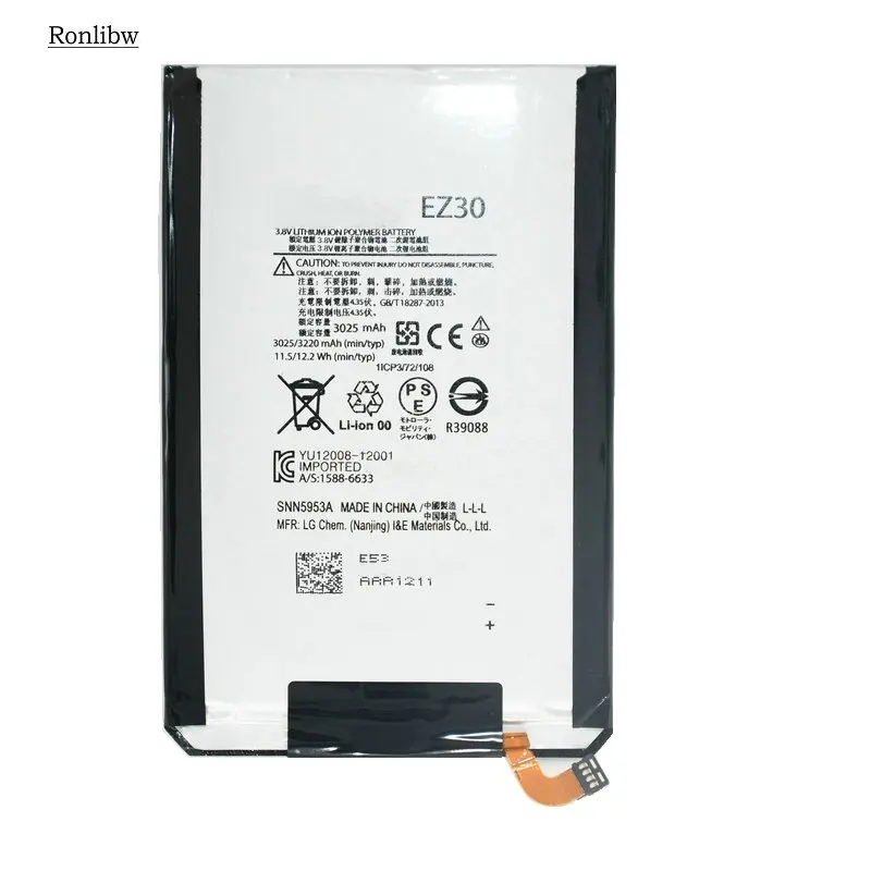 Аккумуляторная батарея Ronlibw 3220mAh EZ30 для Motorola Google Nexus 6 XT1100 XT1103 SNN5953A|Аккумуляторы