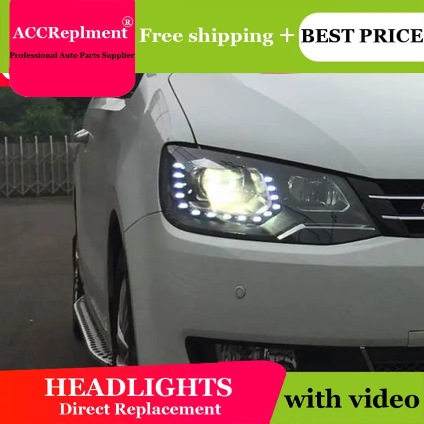 Стайлинг автомобиля VW Sharan фары 2012 2018 Volks Wagen светодиодная фара флэш сигнал