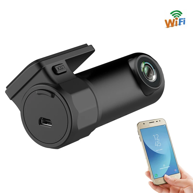 170 градусов Мини wifi Автомобильный видеорегистратор Dashcam цифровой регистратор