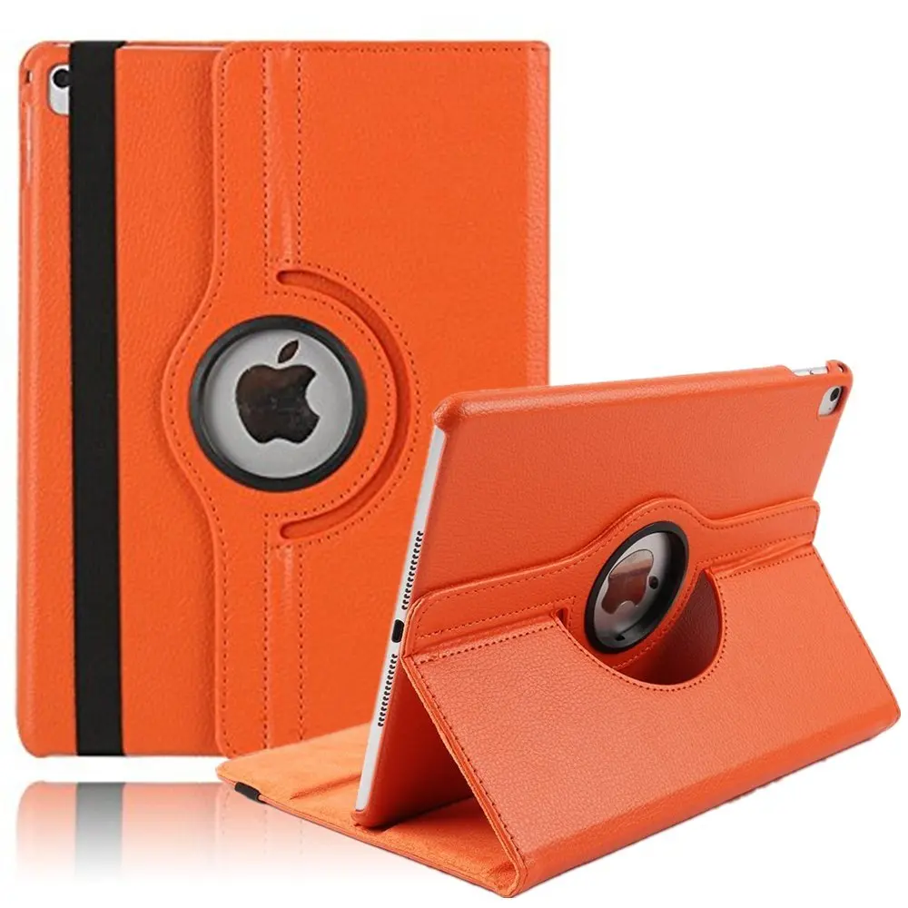 Orange 360 градусов вращающийся кожаный смарт-чехол для Apple iPad Air 1 Air 2 5 6 iPad 9,7 A1822 A1823 A1893 Coque Funda - Цвет: Orange
