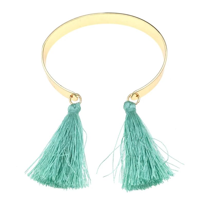 Женский богемный браслет с кисточками MANILAI браслеты манжеты из сплава золотого