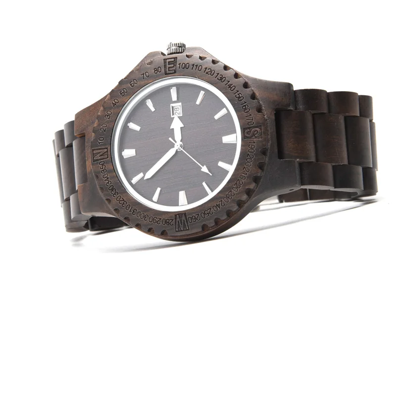 Hofost Wooden Watch For Men Kaanapali Collection Analog Large Face Wood Bamboo Gift Box | Наручные часы