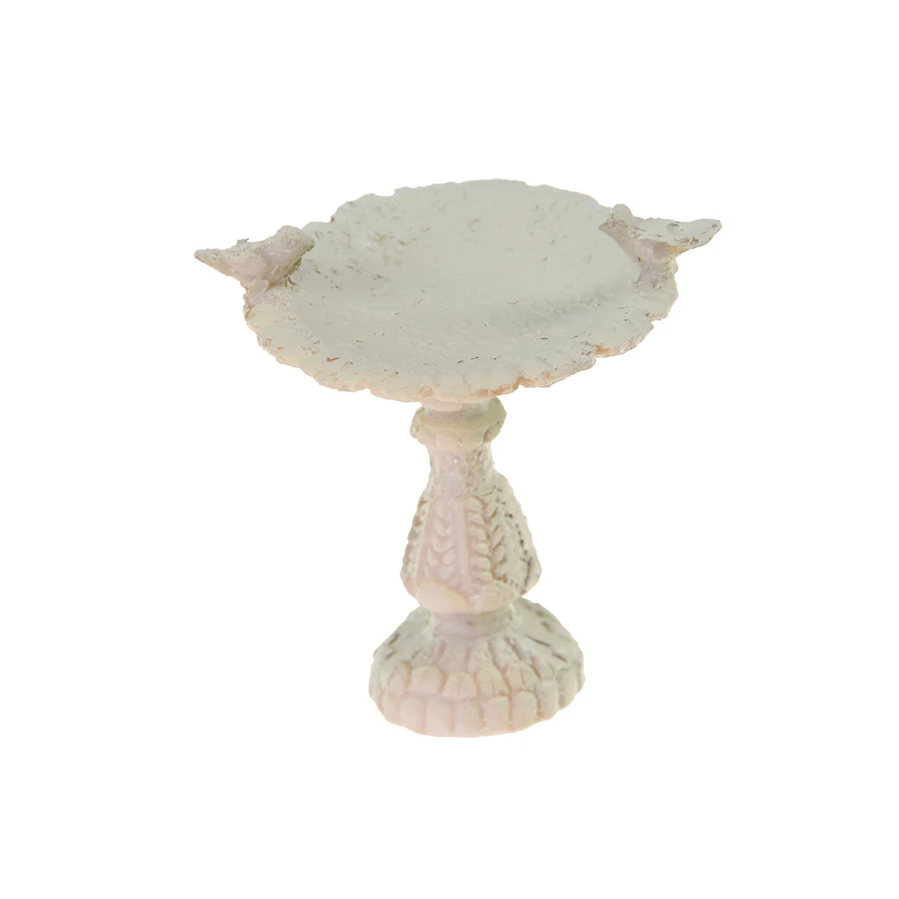 DIY Hangmade Dollhouse Mini Garden Decor Supply 1:12 Scale Miniature Fairy Furniture Resin Bird Bath Fountain | Игрушки и хобби