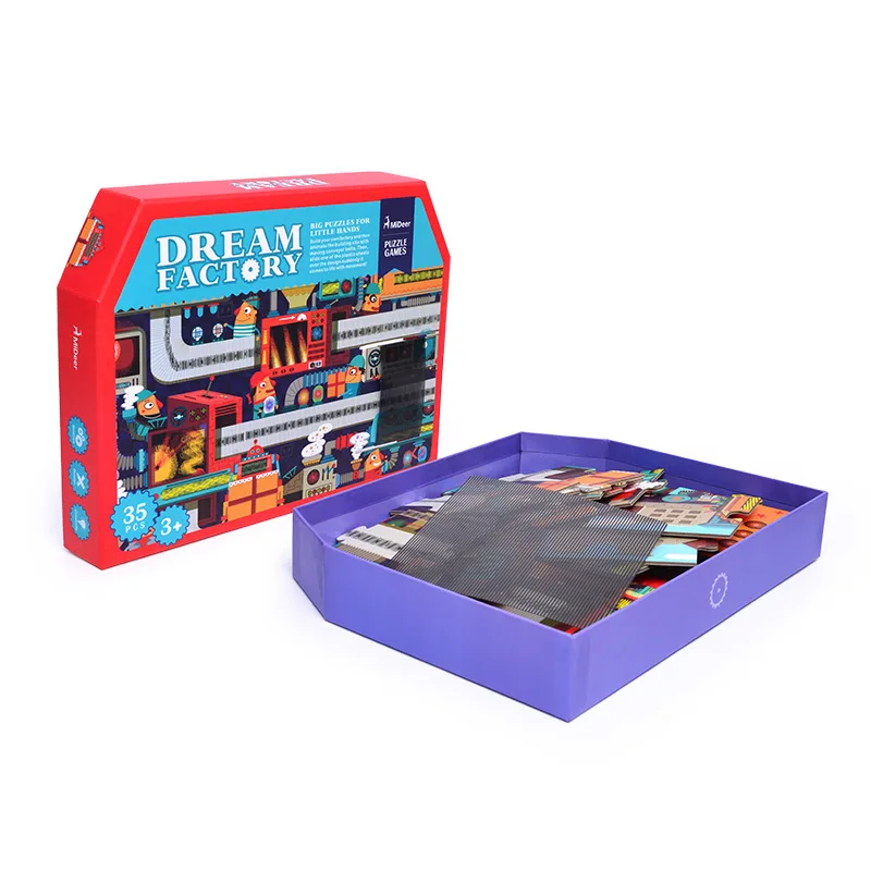 

Mideer 50x70cm Children Paper Puzzle Dream Factory Grating Puzzle Education and Learning Toys for Kids