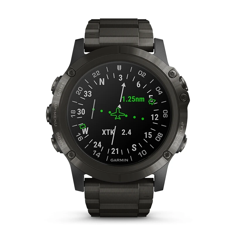 Часы-авиаторы GARMIN D2 Delta PX GPS с пульсометром умные часы пульсометр и музыка титан Tita