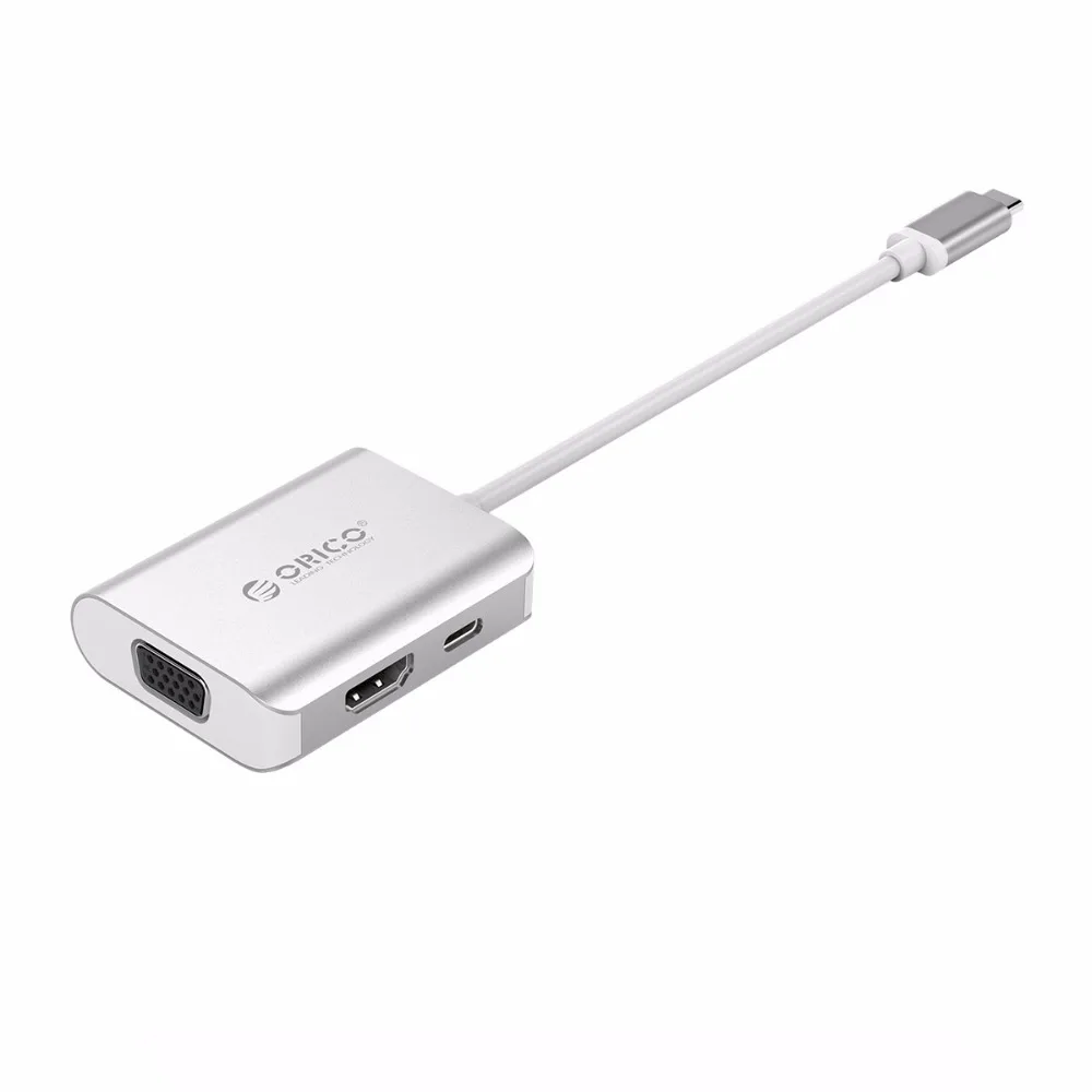 ORICO usb-хаб USB C к HDMI VGA для MacBook samsung Galaxy S9 S8 Note 8 huawei mate 10 P20 type C USB 3,1 концентратор