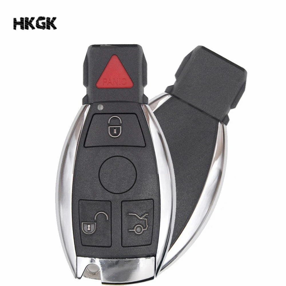 3 + 1 кнопочный сменный корпус смарт-пульт для ключа Mercedes-Benz BGA W203 W210 W211 AMG W204 C E S CLS CLK