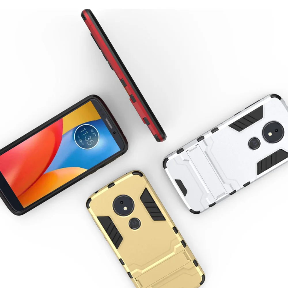 ZGAR For Motorola Moto E5 Case Kickstand Hard Anti Kncok Celular Fitted Phone Bags Cases for MotoE5 E 5 | Мобильные телефоны и