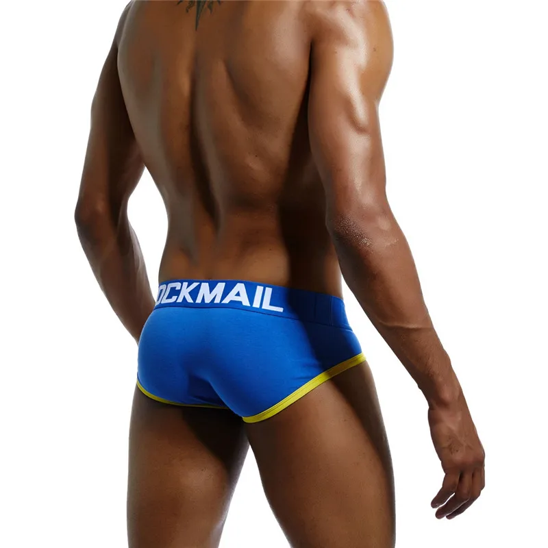 Трусы брифы JOCKMAIL мужские из хлопка Брендовое нижнее белье пикантная одежда для
