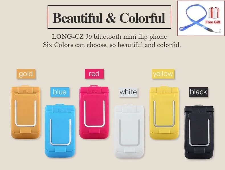 Мини телефон раскладушка LONG CZ J9 0 66 дюйма с функцией Bluetooth|Наушники и гарнитуры| |