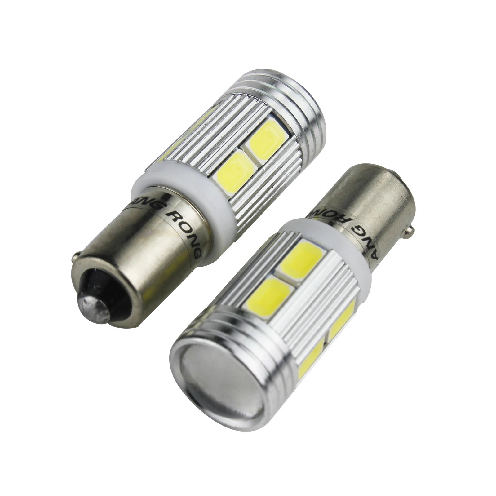 ANGRONG 2pcs 435 H21W BAY9s 10 SMD светодиодный индикатор обратная парковка боковой светильник ксенон белый