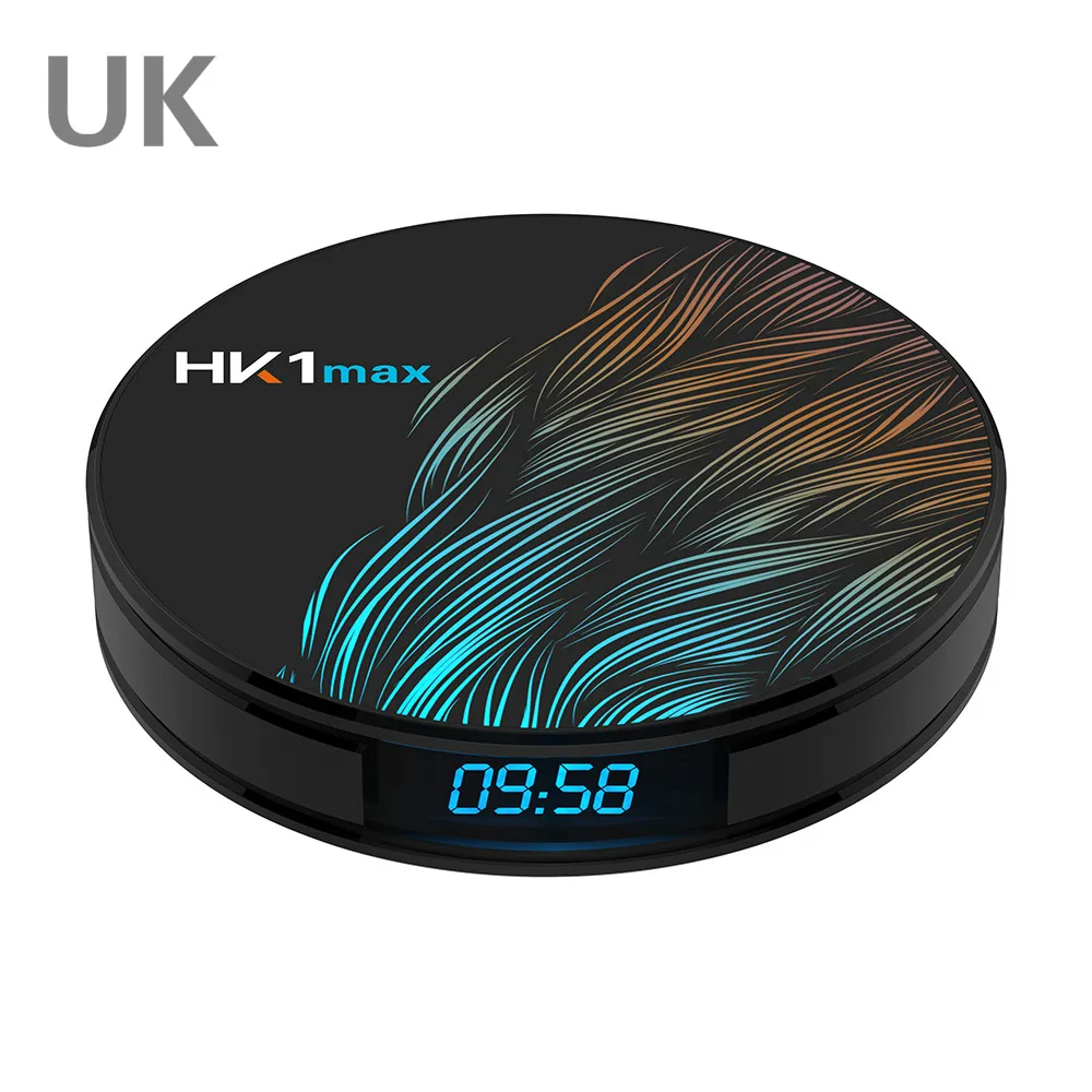 UK HK1 MAX Мини Android 9,0 Smart tv Box RK3328 2G+ 16G двойной беспроводной WiFi 3D 4K сетевой медиаплеер плеер игровой набор магазина-top Box - Цвет: UK