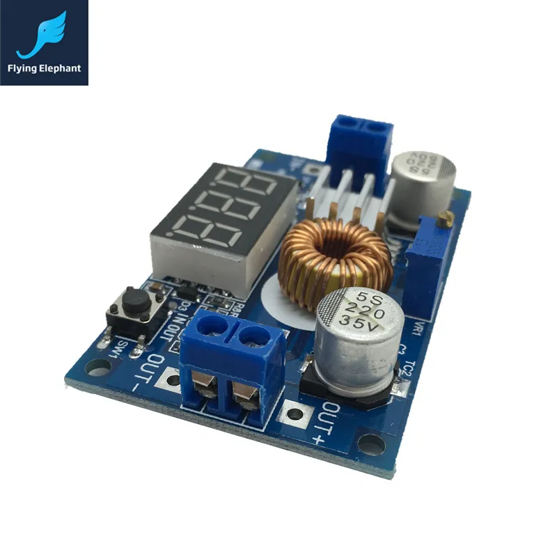 5А 75 Вт DC ADJ. Понижающий модуль питания + Вольтметр дисплей Калибровка в 4 0 38 в/выход